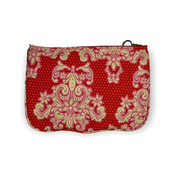 Contents by Allegro Set of 3 Pink, Orange & Cream Fabric Makeup, Travel Bags - Picture 3 of 12